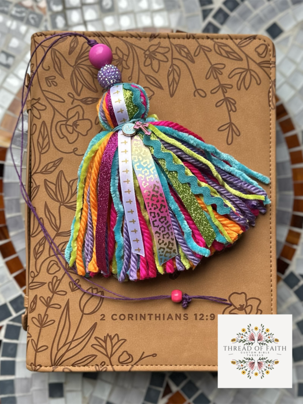 Rainbow Cheetah Tassel