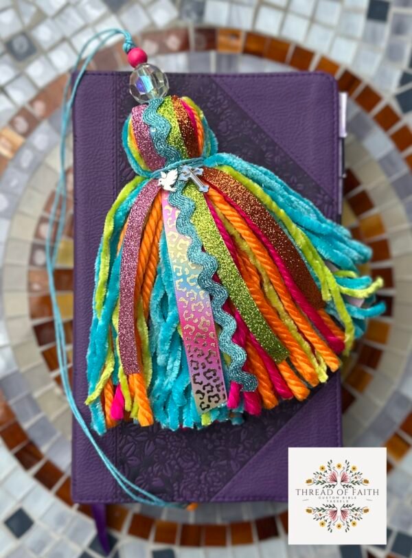 Rainbow Cheetah Tassel