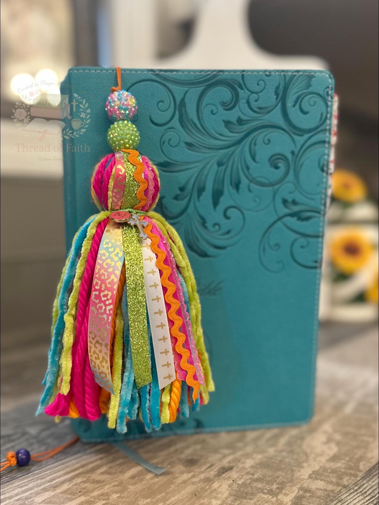 Rainbow Cheetah Tassel