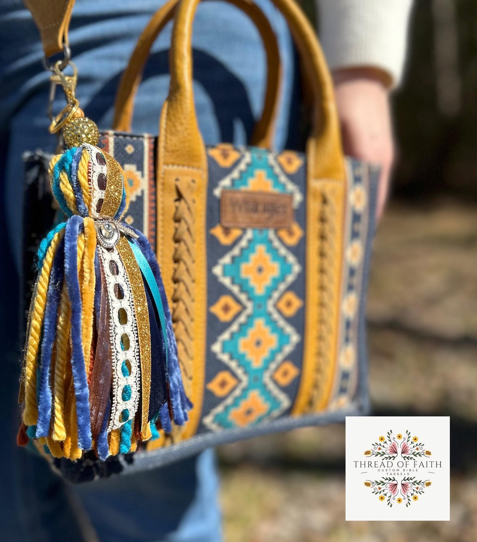 Rustic Western Boho Keychain